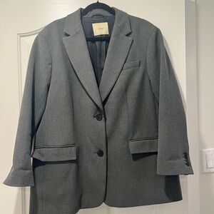 Aritzia Wilfred Gray Blazer Jacket